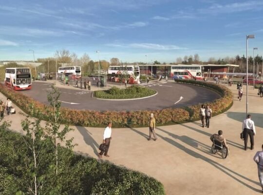 New bus interchange at Black Ash